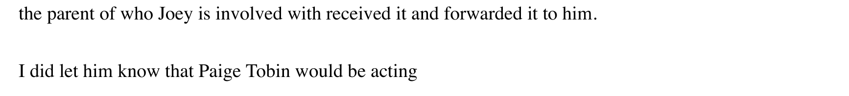Page 69, tightened: the produced message stops mid-sentence.