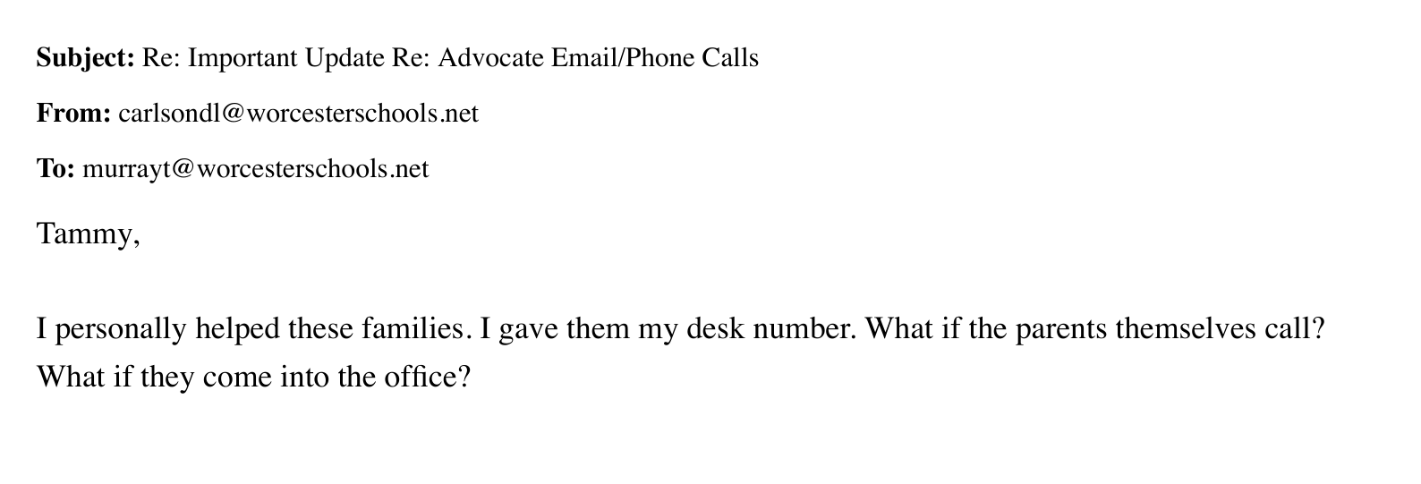 Page 87 — Deanna Carlson’s reply in the “Important Update” thread.